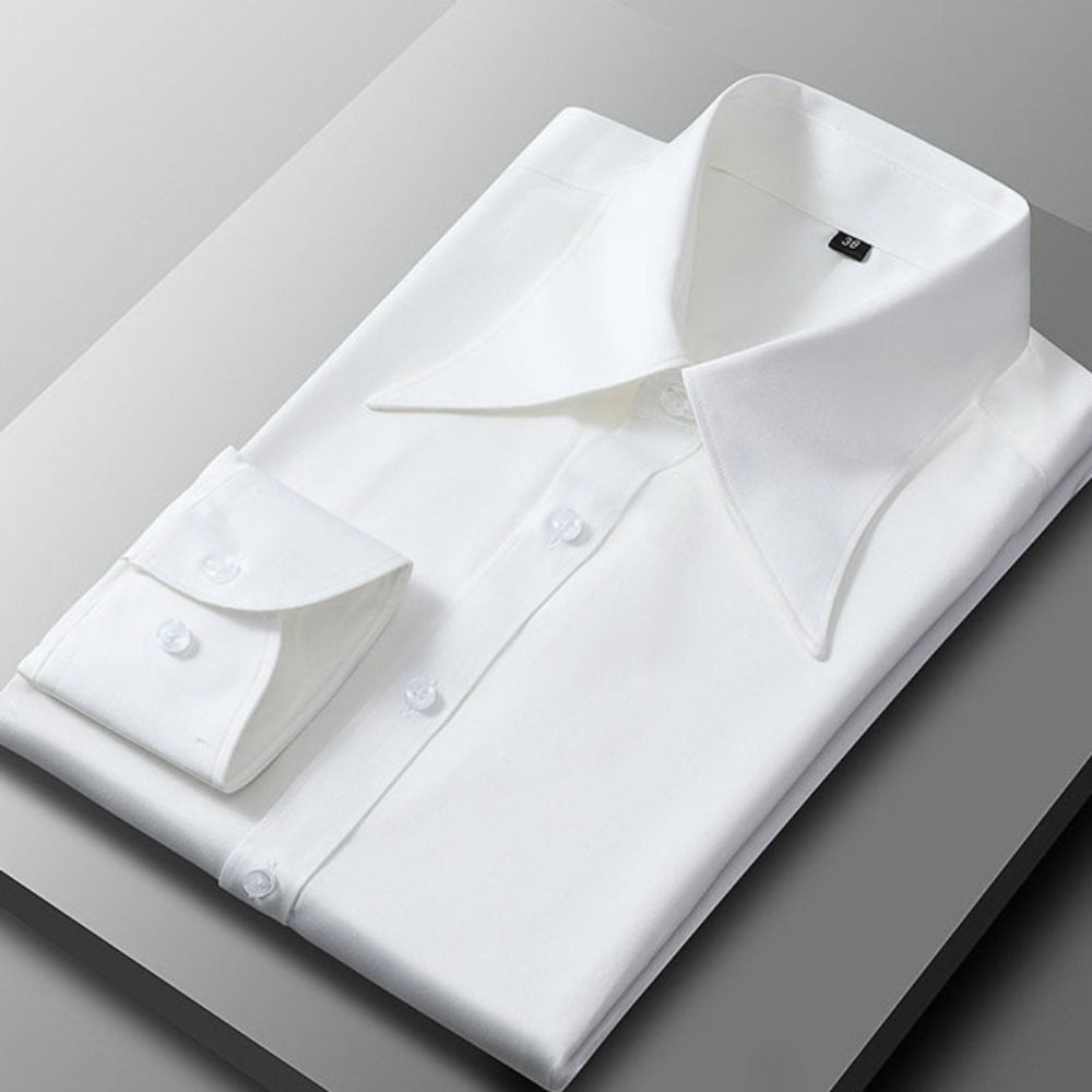 Old Money French Style Slim-Fit Shirt