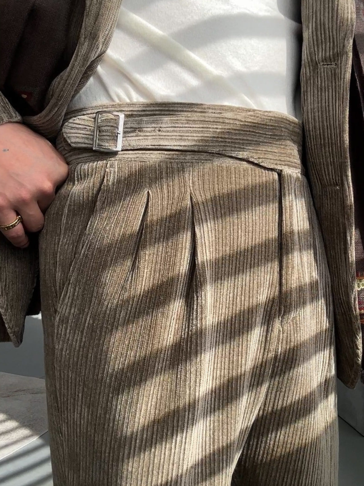 Old Money Gurkha Drape Straight Trousers