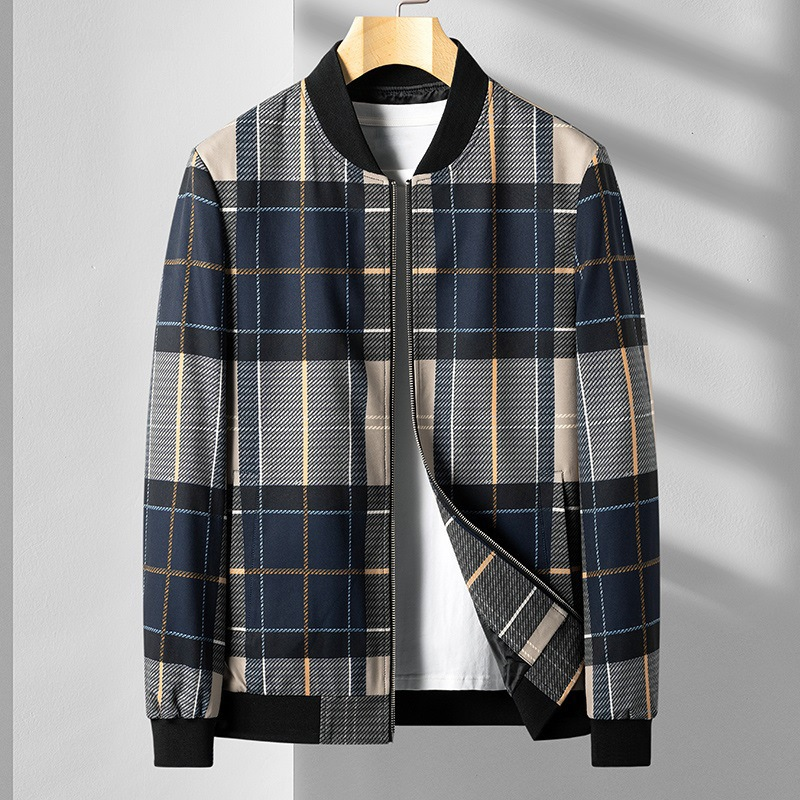 Ansel Plaid Bomber Jacket
