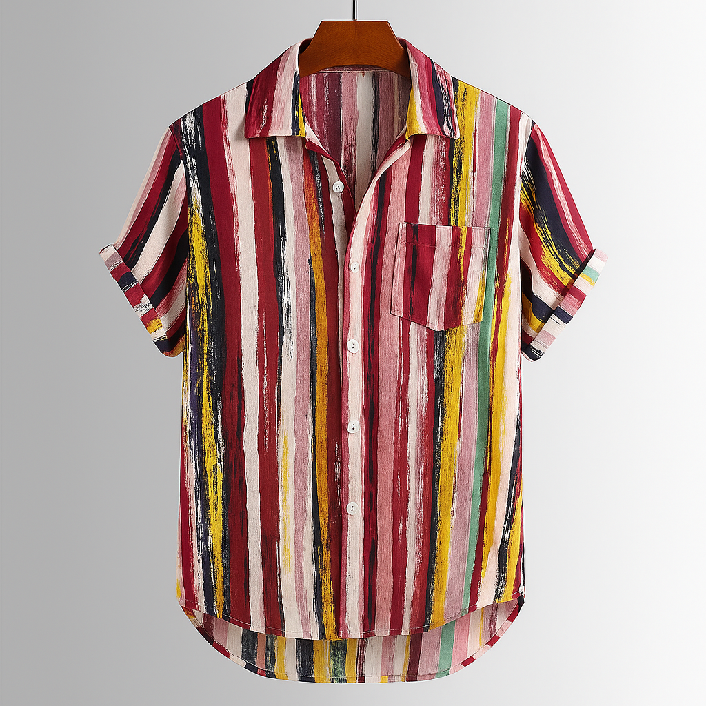 Abstract Artisan Print Shirt