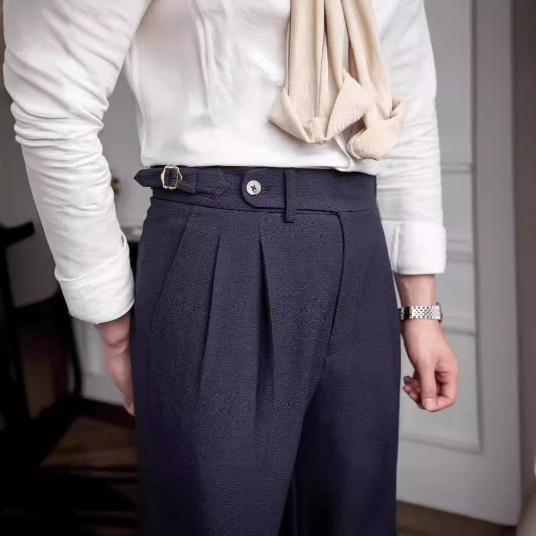 Old Money Old Money Naples Mid-Waist Trousers