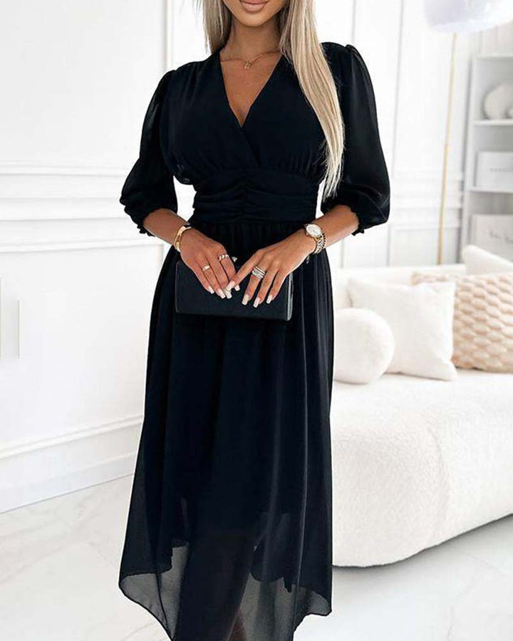 MIRA WAISTED MIDI DRESS