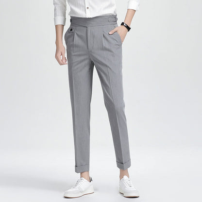 Old Money High Waist Nine-Point Trousers