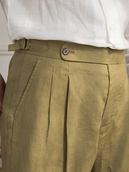 Old Money Old Money High End Linen Shorts
