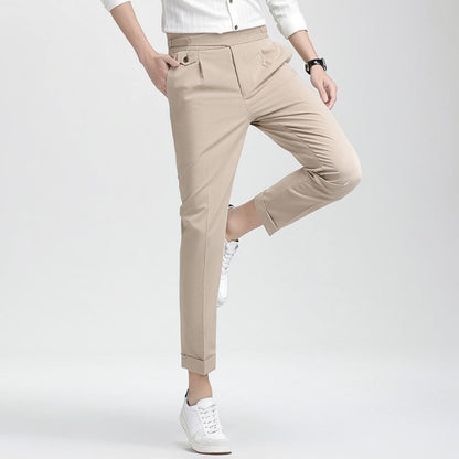 Old Money High Waist Nine-Point Trousers