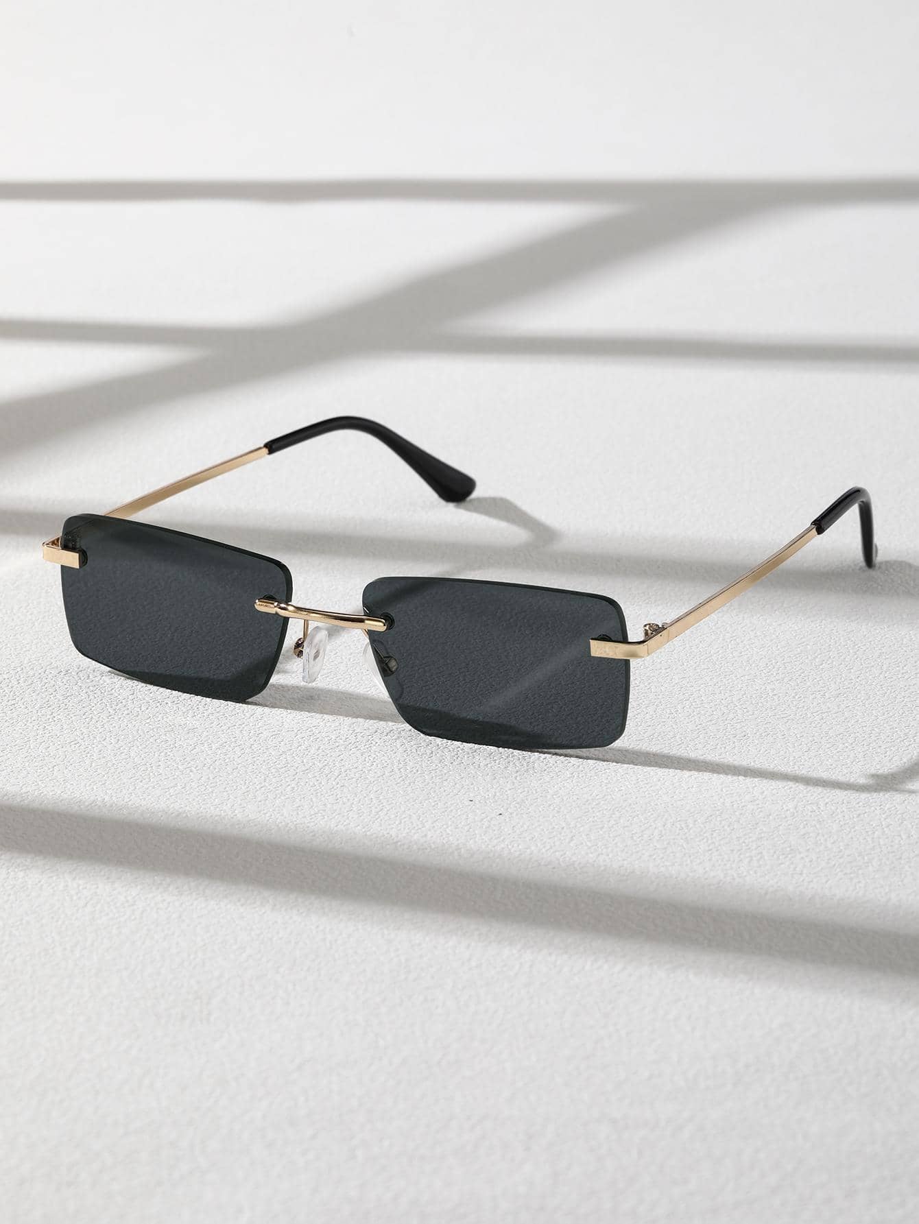 Old Money Two-Tone Metal Rimless Glasses