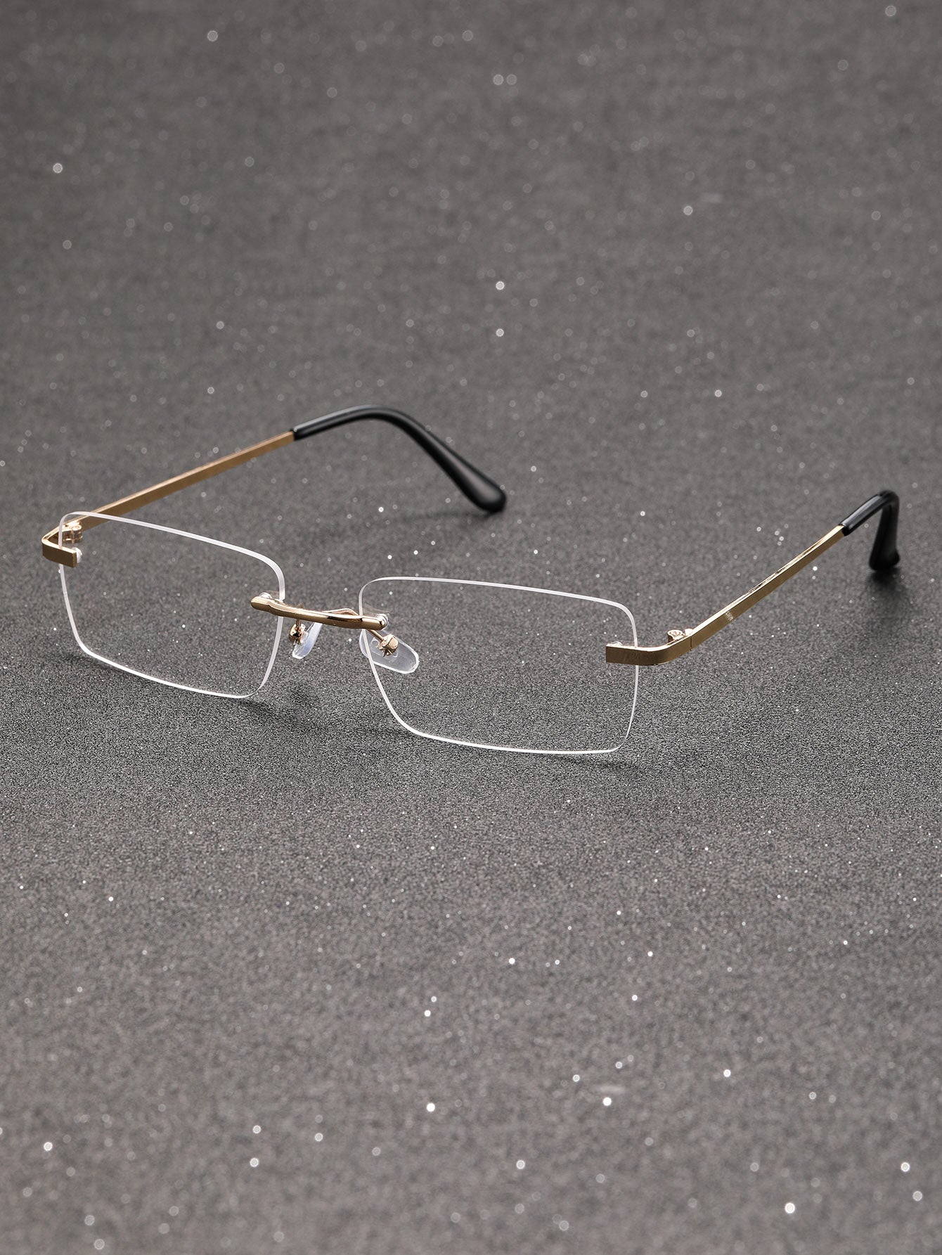 Old Money Two-Tone Metal Rimless Glasses