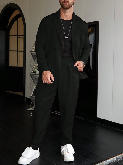 Old Money Casual One-Color Men’s Suit