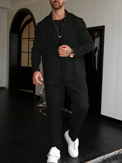 Old Money Casual One-Color Men’s Suit
