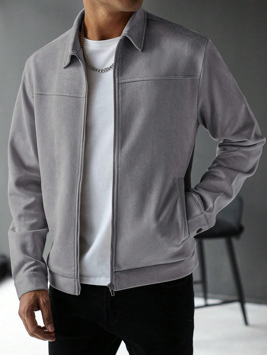 Old Money Casual Solid Color Jacket