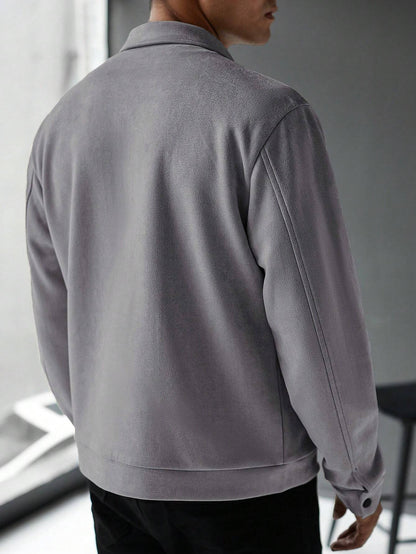 Old Money Casual Solid Color Jacket