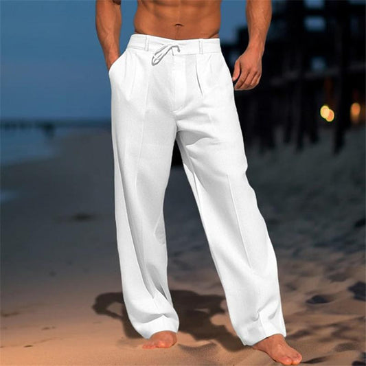 Men’s straight leg trousers with timeless look for everyday wear