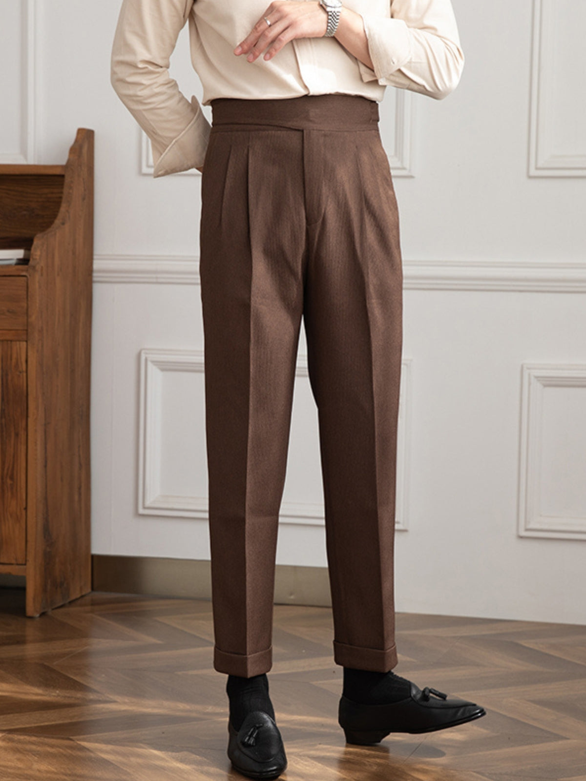 Old Money Old Money High Waist Gurkha Trousers