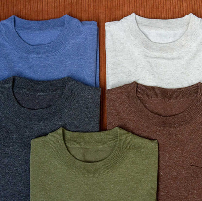 Old Money Knitted Linen Blend T-Shirt