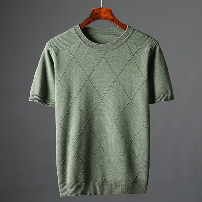 Marquee Grid Knit Tee