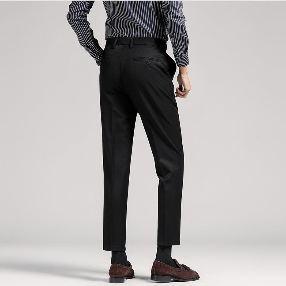 Old Money Gray Splash-Proof Suit Trousers