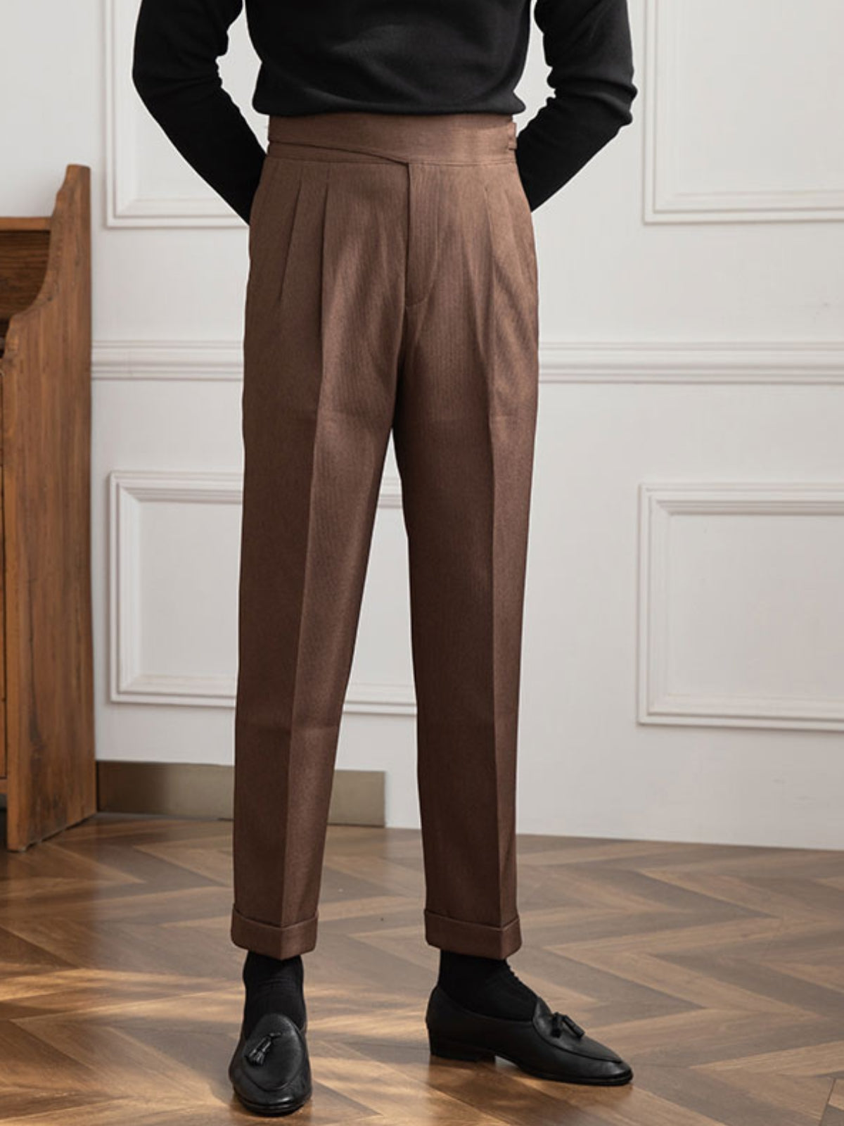 Old Money Old Money High Waist Gurkha Trousers