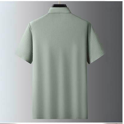 Luca Ferretti Texture-Zip Polo