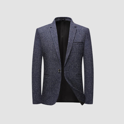 Old Money Italian Style Slim Fit Single-Breasted Suit Jacket