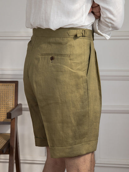 Old Money Old Money High End Linen Shorts