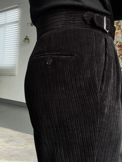 Old Money Gurkha Drape Straight Trousers