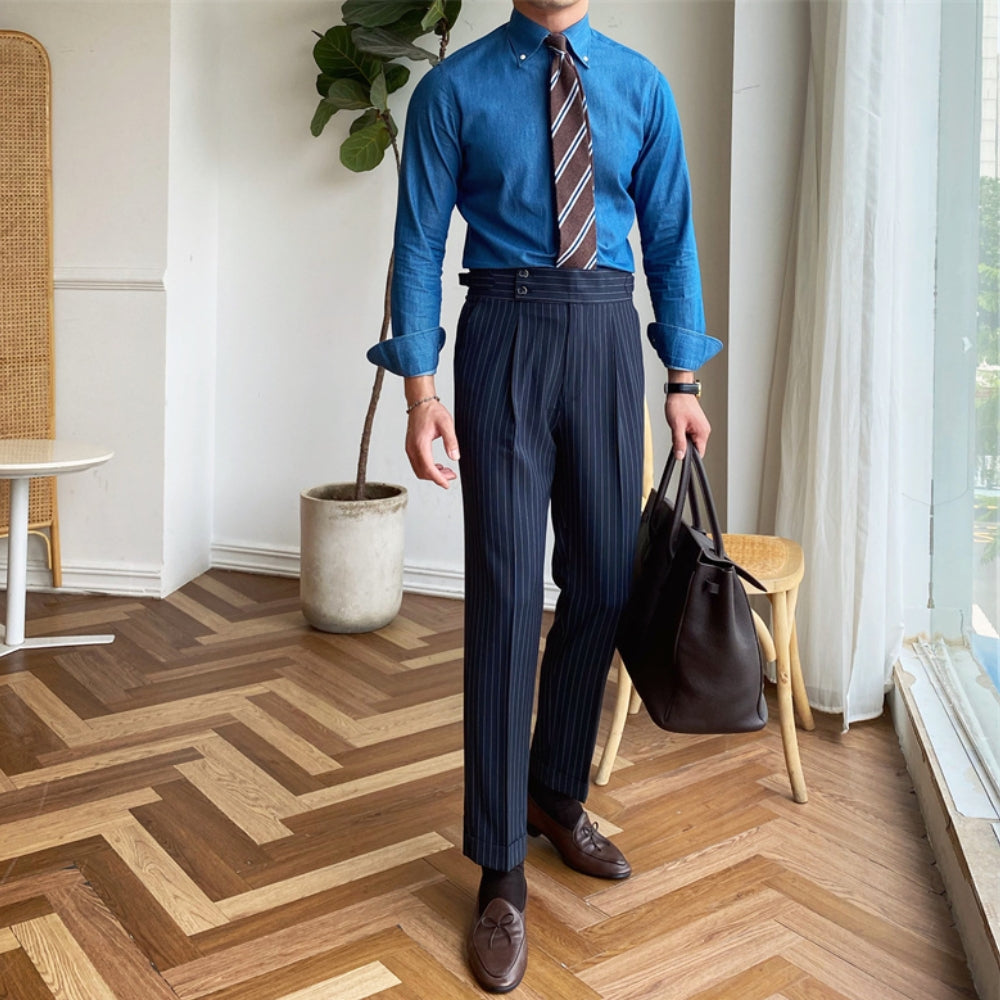 Old Money High Waist Non-Iron Casual Pants