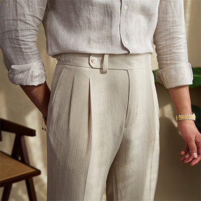 Sesto Seersucker Trousers