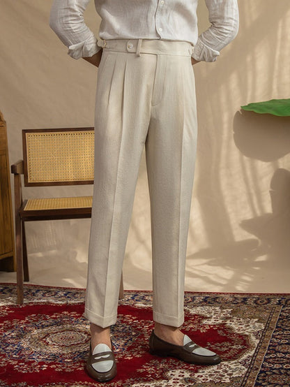 Sesto Seersucker Trousers