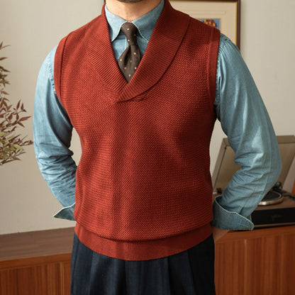 Old Money Retro Casual Warm Vest