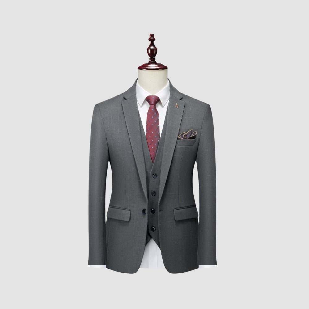 Old Money Elegant Slim Fit Business Formal Suit