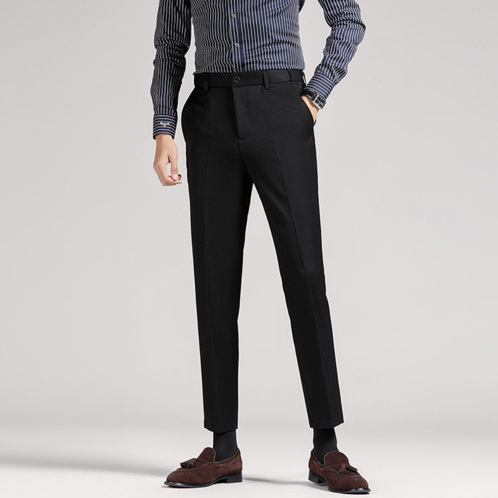 Old Money Gray Splash-Proof Suit Trousers