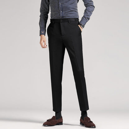 Old Money Gray Splash-Proof Suit Trousers