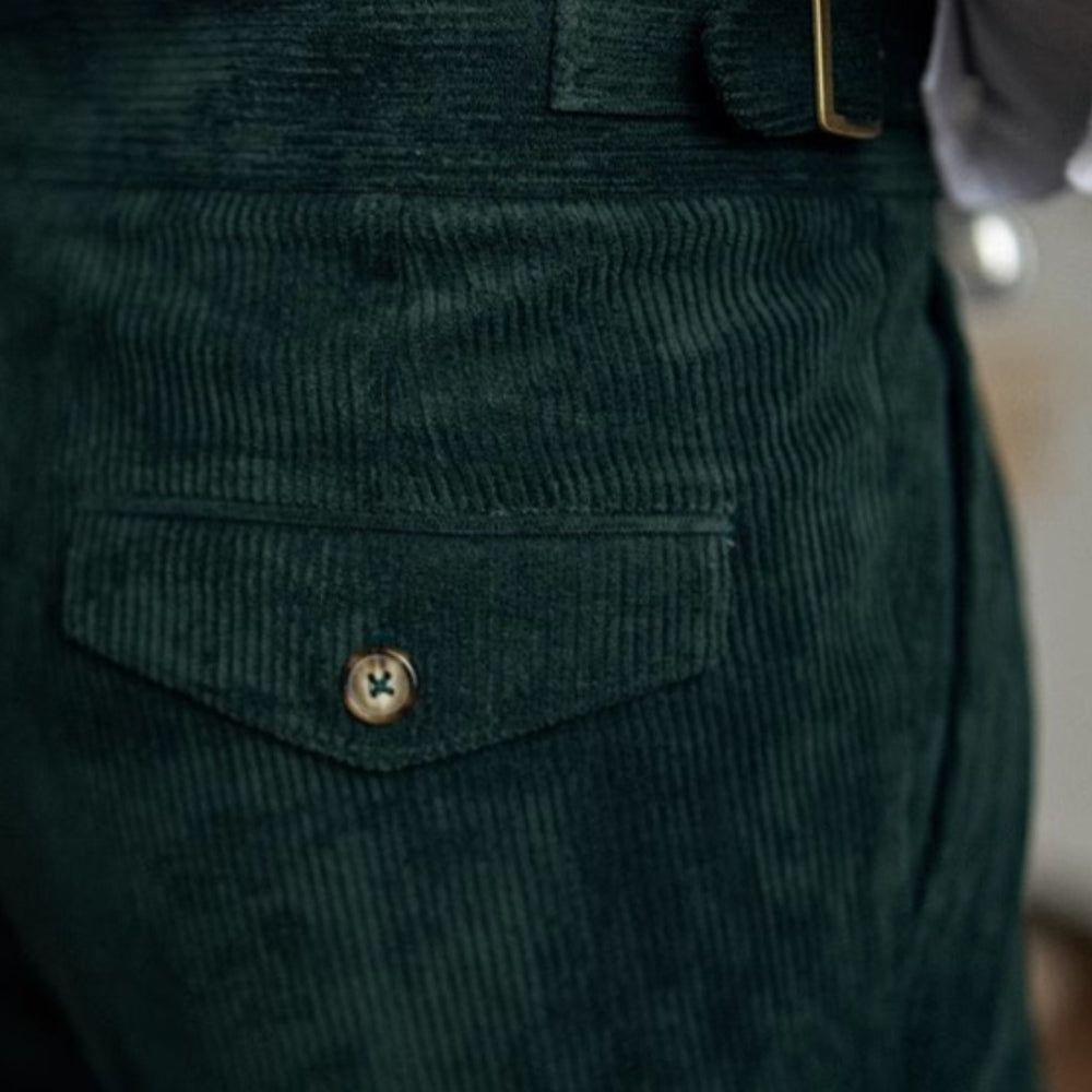 Old Money Wide-Leg Drape Trousers