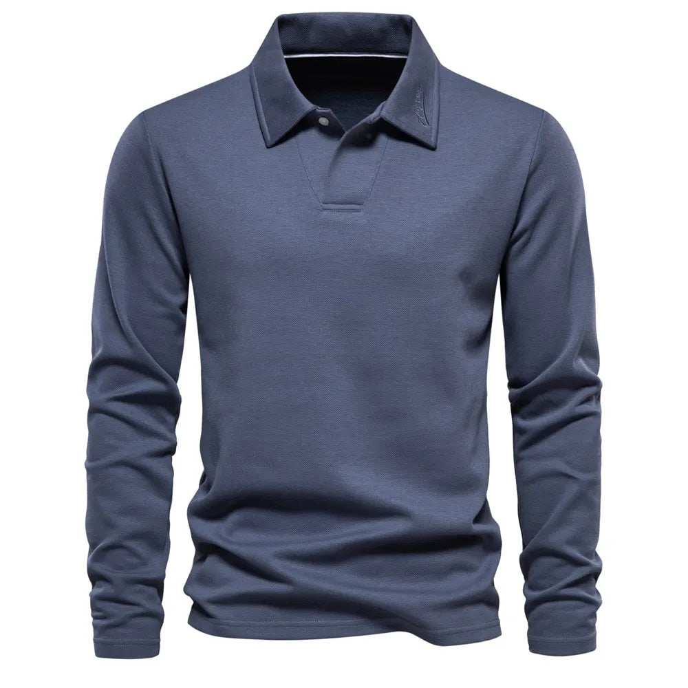 Old Money Long Sleeve Polo Shirt