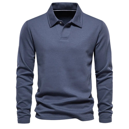 Old Money Long Sleeve Polo Shirt