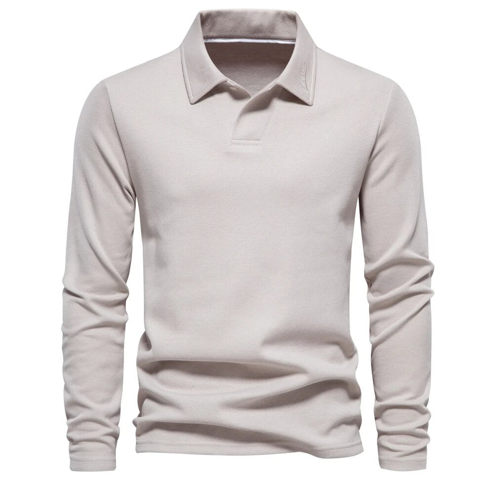 Old Money Long Sleeve Polo Shirt