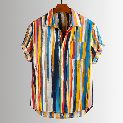 Abstract Artisan Print Shirt