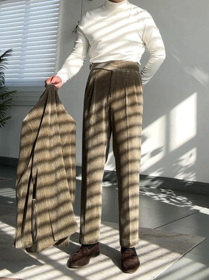 Old Money Gurkha Drape Straight Trousers