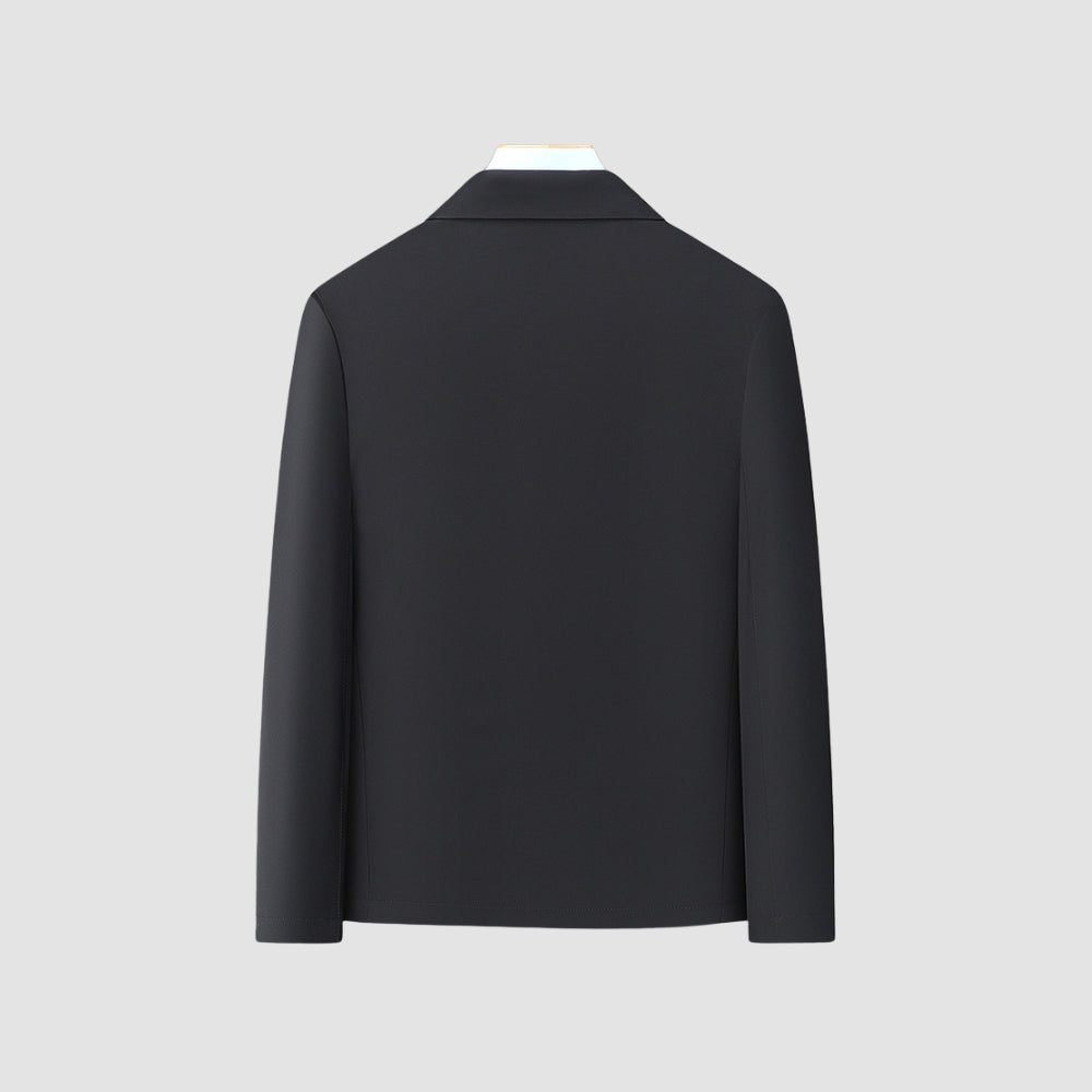 Old Money Casual Lapel Zipper Short Coat