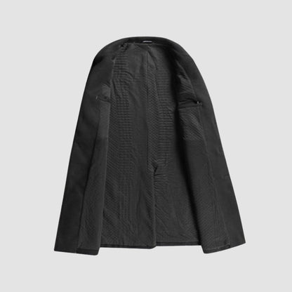 Old Money Knee-Length Suit Collar Thickened Woolen Coat