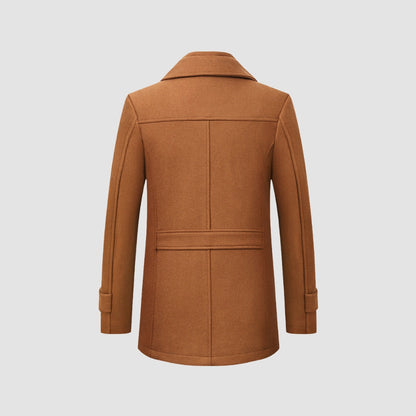 Old Money Mid-Length Woolen Coat Business Casual Style