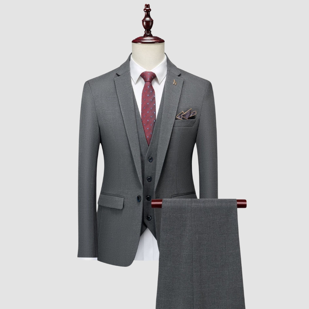 Old Money Elegant Slim Fit Business Formal Suit