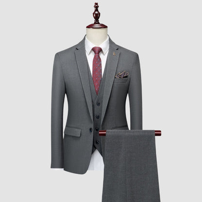 Old Money Elegant Slim Fit Business Formal Suit