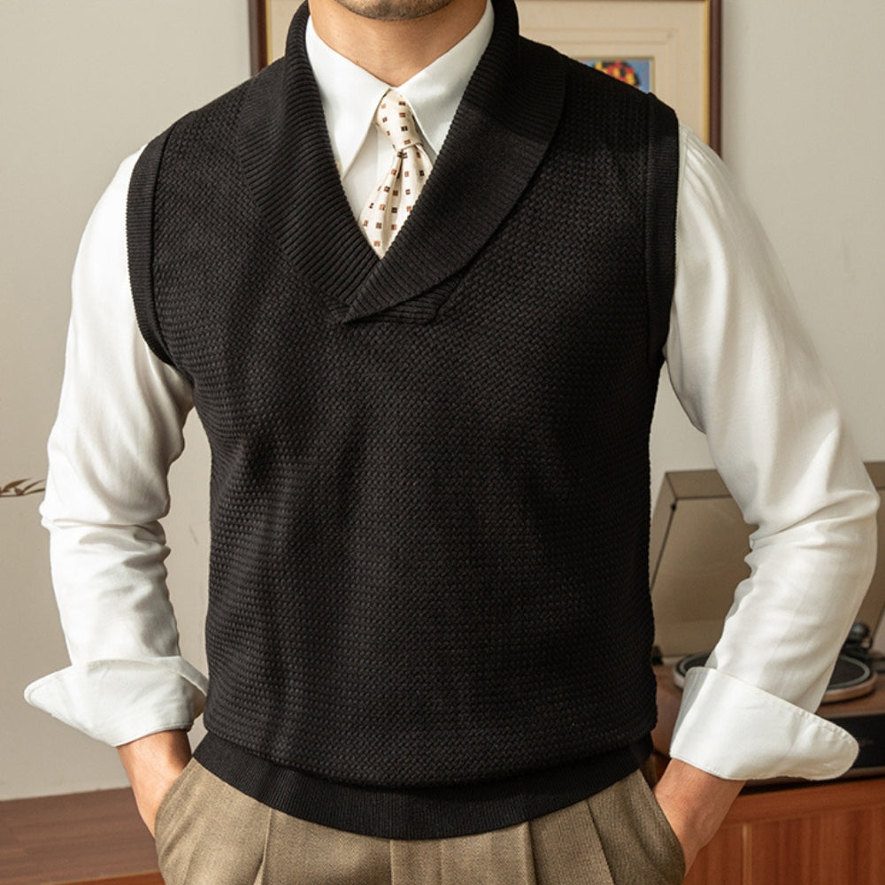 Old Money Retro Casual Warm Vest