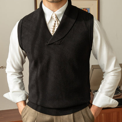 Old Money Retro Casual Warm Vest