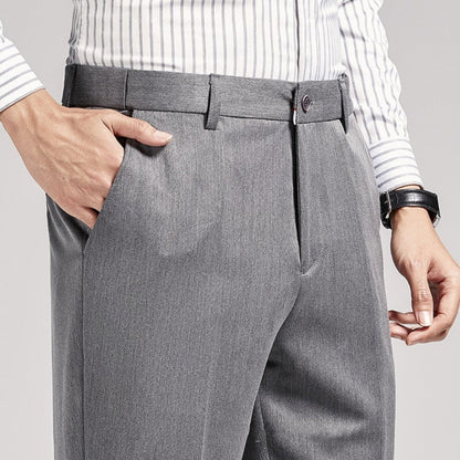 Old Money Gray Splash-Proof Suit Trousers