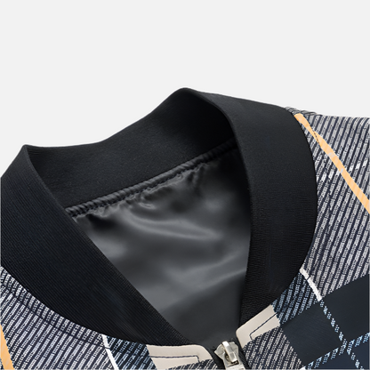 Ansel Plaid Bomber Jacket