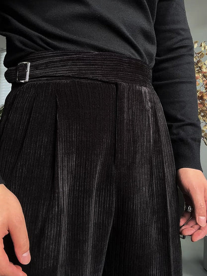 Old Money Gurkha Drape Straight Trousers