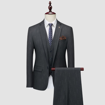 Old Money Elegant Slim Fit Business Formal Suit