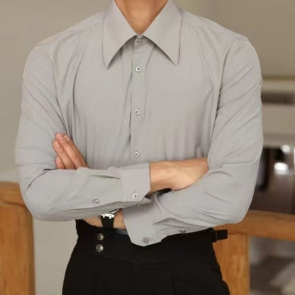 Old Money French Style Slim-Fit Shirt